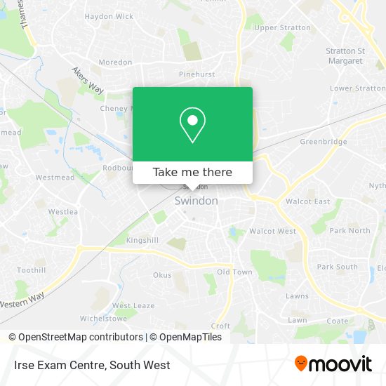 Irse Exam Centre map