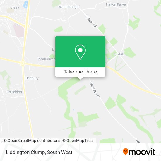 Liddington Clump map