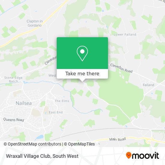 Wraxall Village Club map