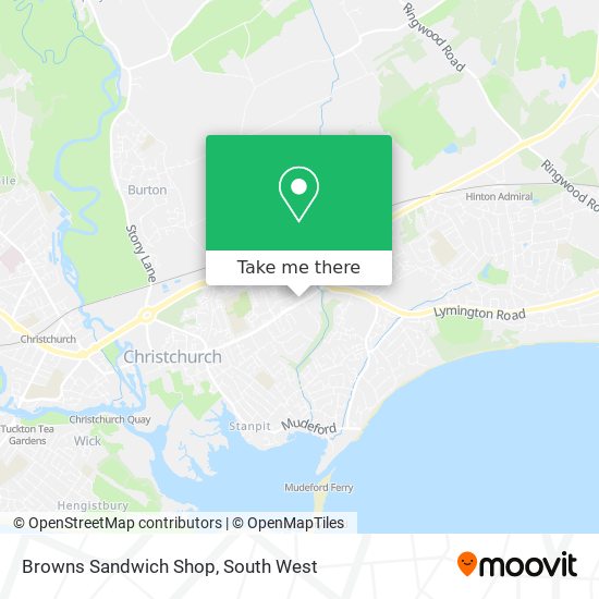 Browns Sandwich Shop map