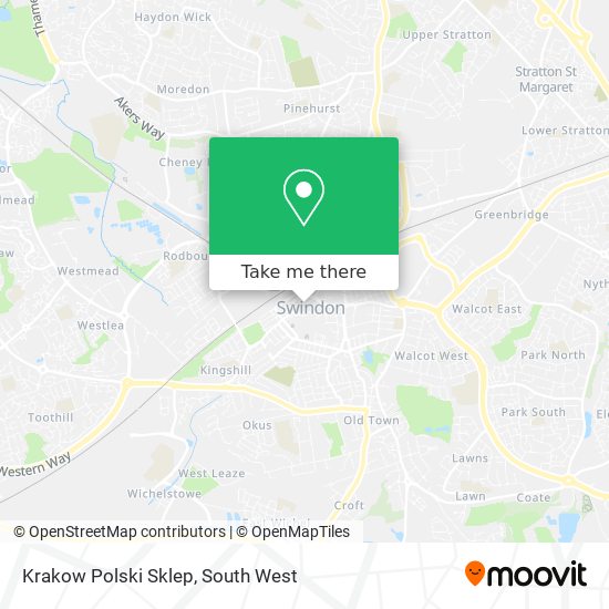 Krakow Polski Sklep map