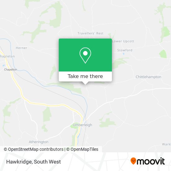 Hawkridge map
