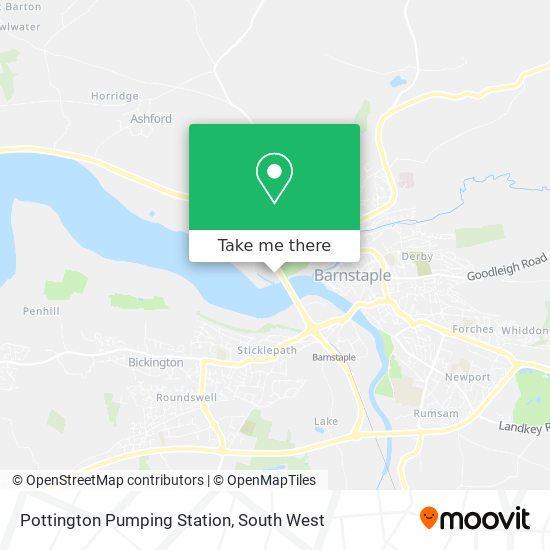 Pottington Pumping Station map