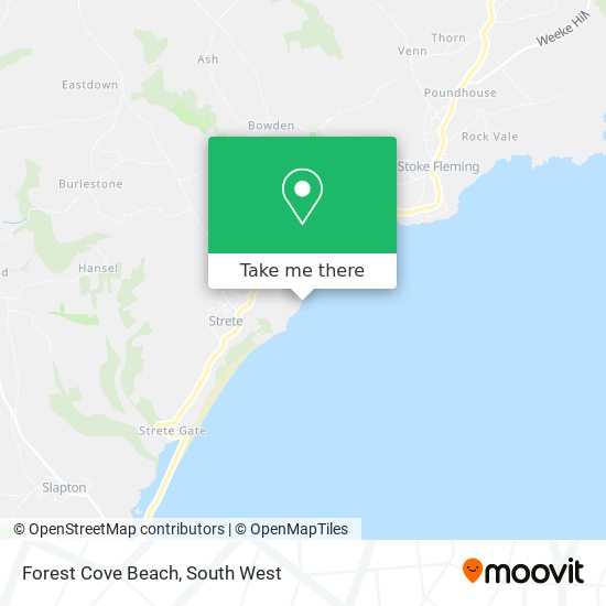 Forest Cove Beach map