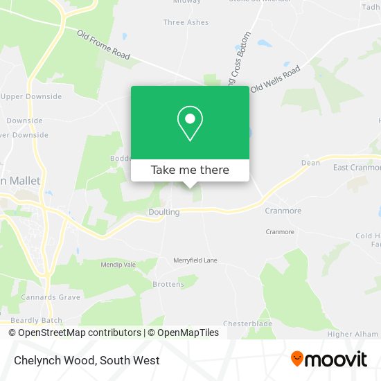 Chelynch Wood map