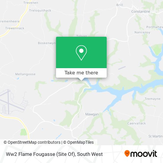 Ww2 Flame Fougasse (Site Of) map