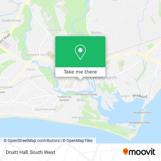 Druitt Hall map