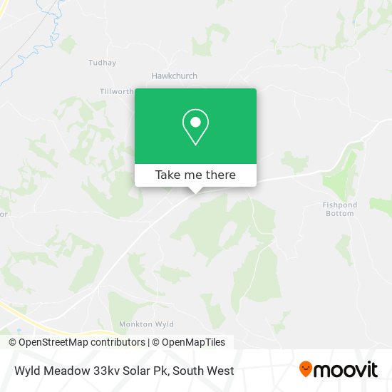 Wyld Meadow 33kv Solar Pk map