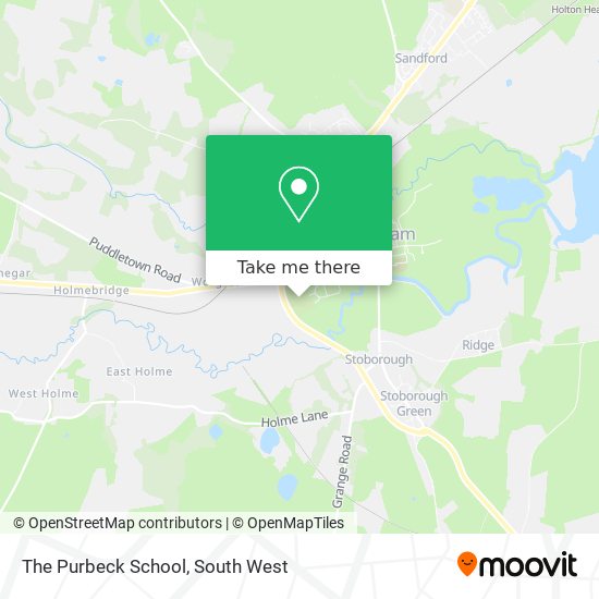 The Purbeck School map