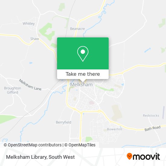 Melksham Library map