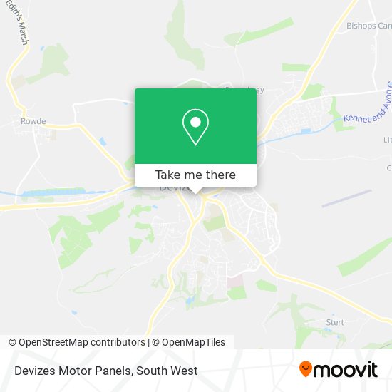 Devizes Motor Panels map