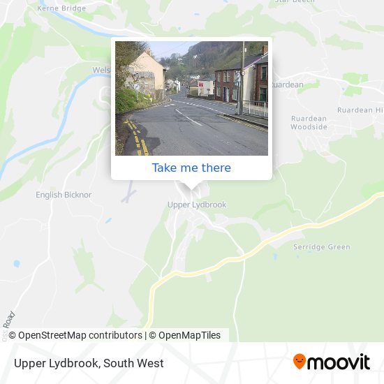 Upper Lydbrook map