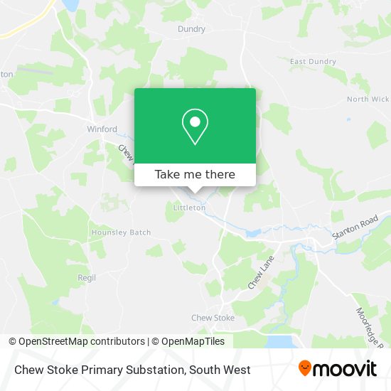 Chew Stoke Primary Substation map