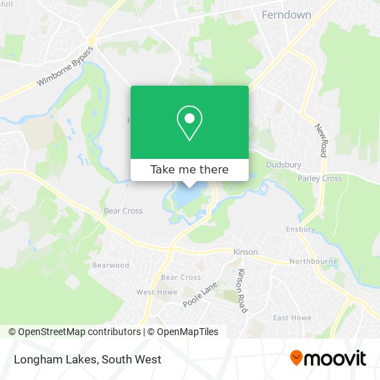 Longham Lakes map