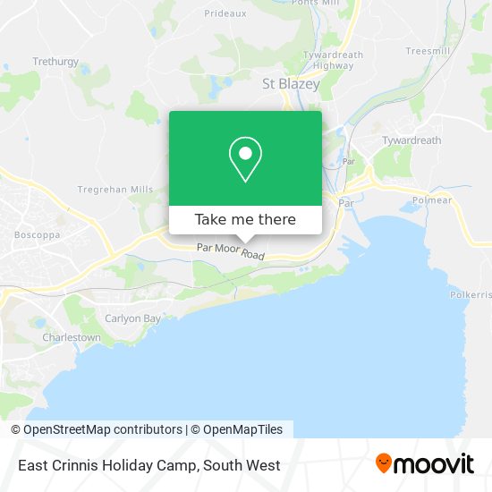 East Crinnis Holiday Camp map