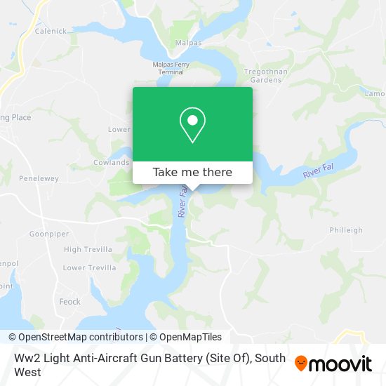 Ww2 Light Anti-Aircraft Gun Battery (Site Of) map