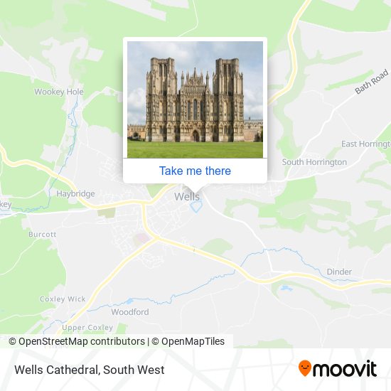 Wells Cathedral map