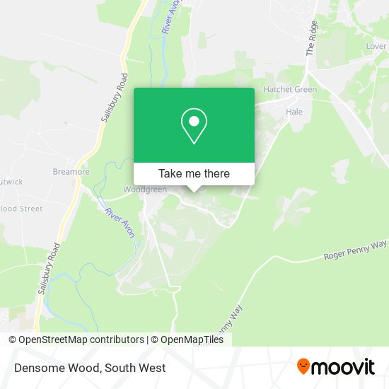 Densome Wood map