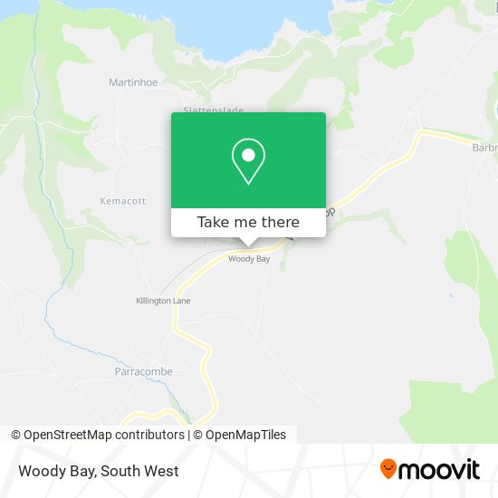 Woody Bay map