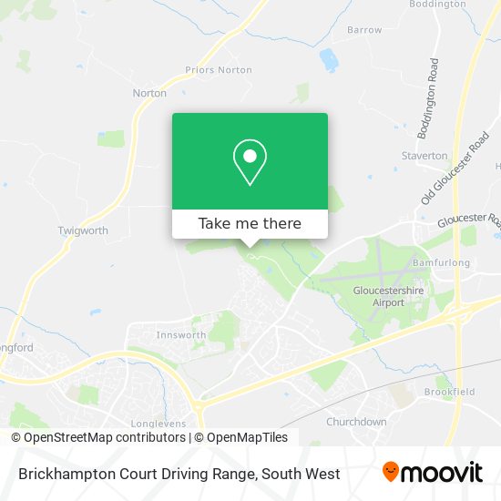 Brickhampton Court Driving Range map