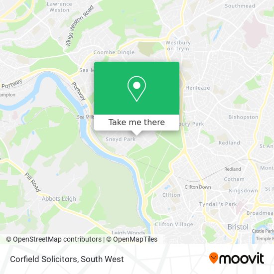 Corfield Solicitors map