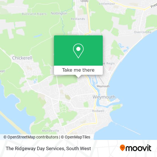 The Ridgeway Day Services map