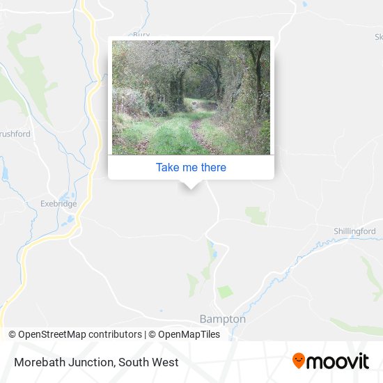 Morebath Junction map