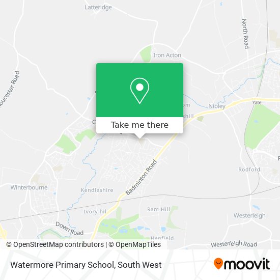 Watermore Primary School map