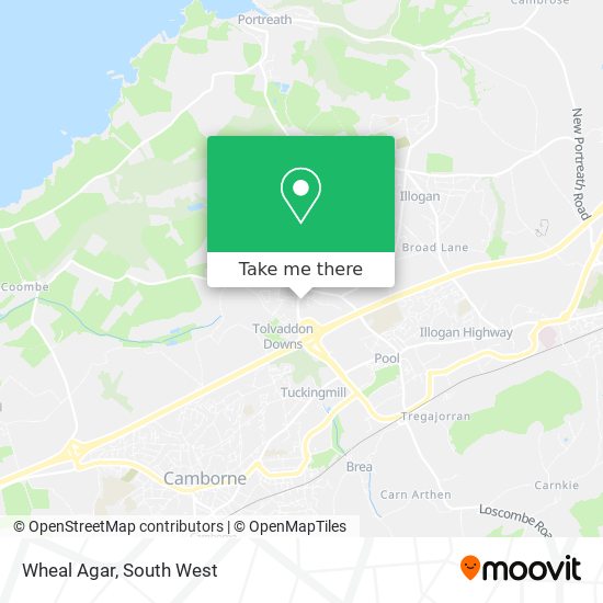 Wheal Agar map