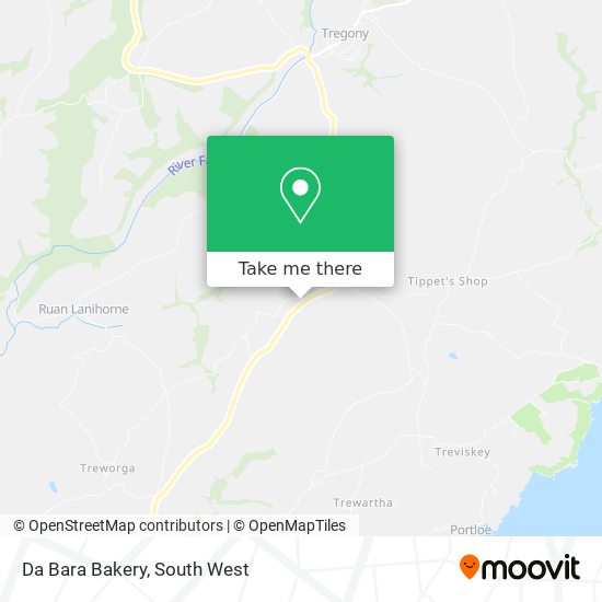 Da Bara Bakery map