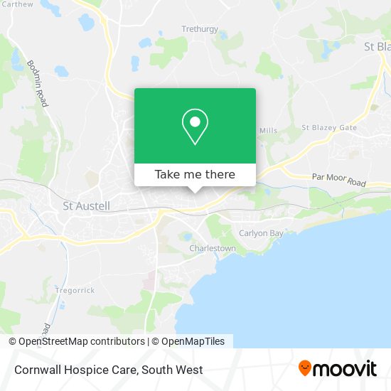 Cornwall Hospice Care map