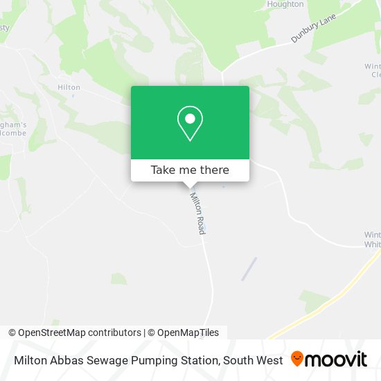Milton Abbas Sewage Pumping Station map