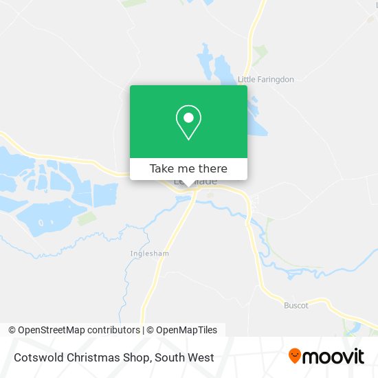 Cotswold Christmas Shop map