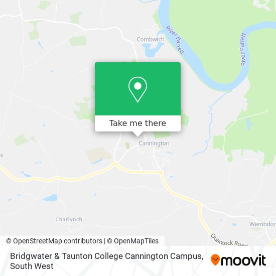 Bridgwater & Taunton College Cannington Campus map