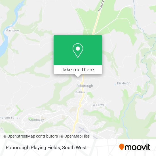 Roborough Playing Fields map