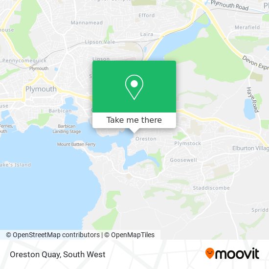 Oreston Quay map