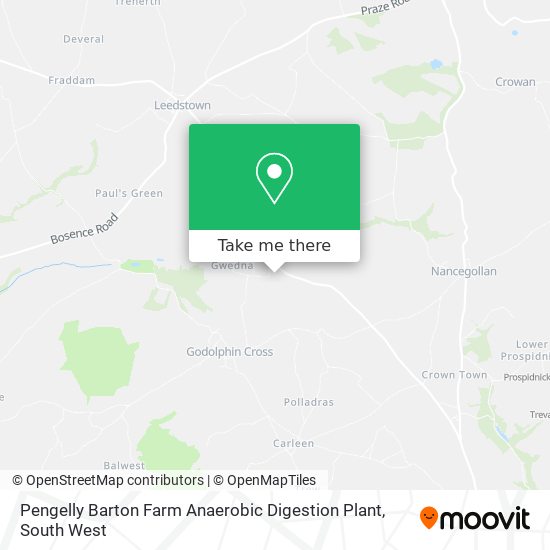 Pengelly Barton Farm Anaerobic Digestion Plant map