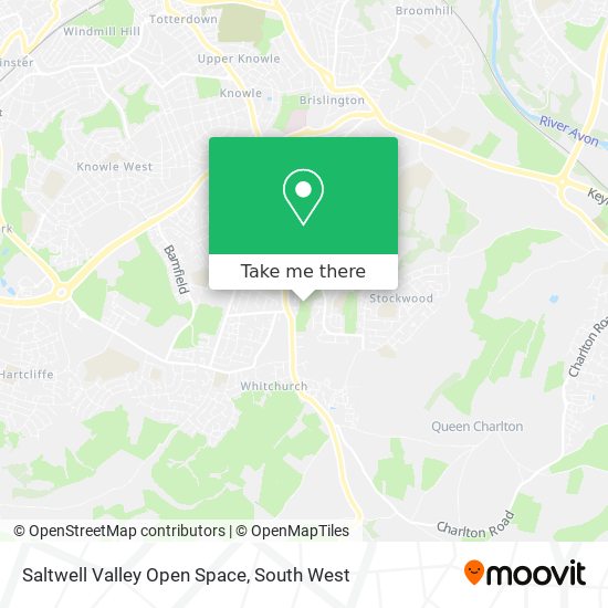 Saltwell Valley Open Space map