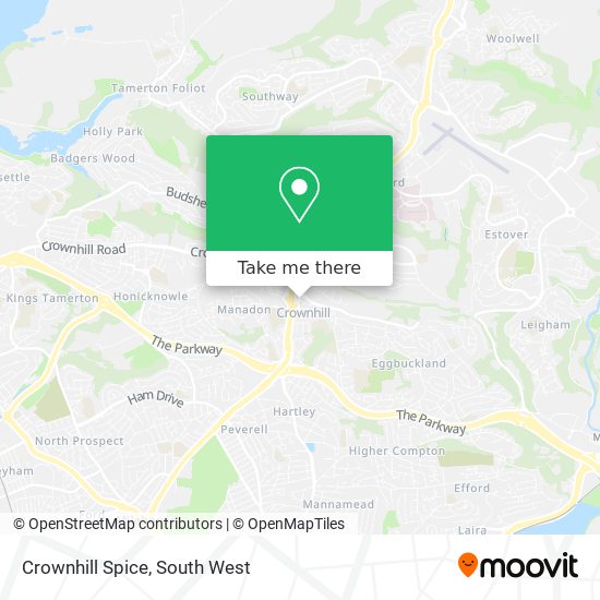 Crownhill Spice map