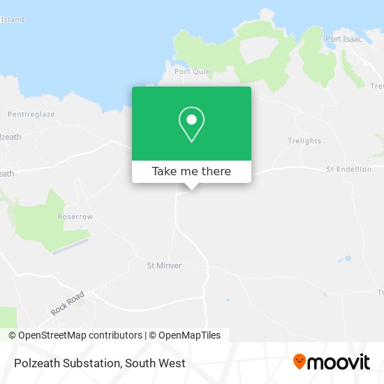 Polzeath Substation map