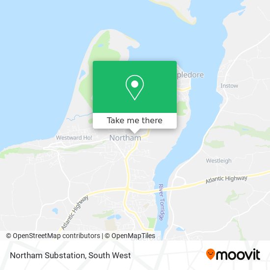 Northam Substation map