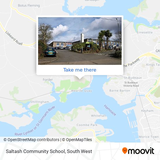 Saltash Community School map