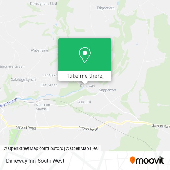 Daneway Inn map