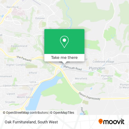Oak Furnitureland map