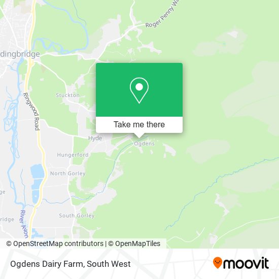 Ogdens Dairy Farm map