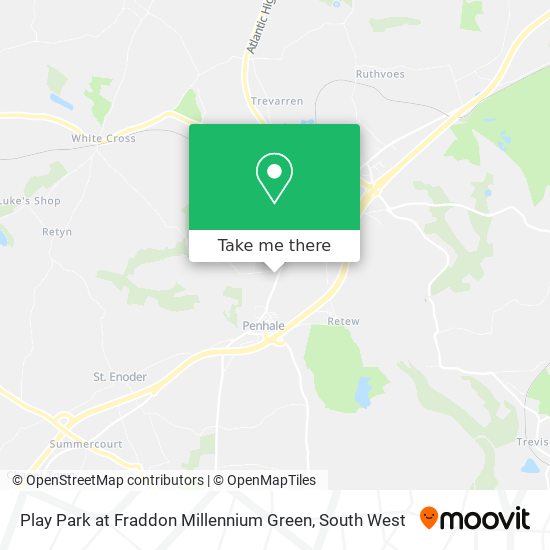 Play Park at Fraddon Millennium Green map