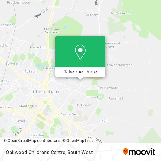Oakwood Children's Centre map