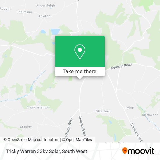 Tricky Warren 33kv Solar map