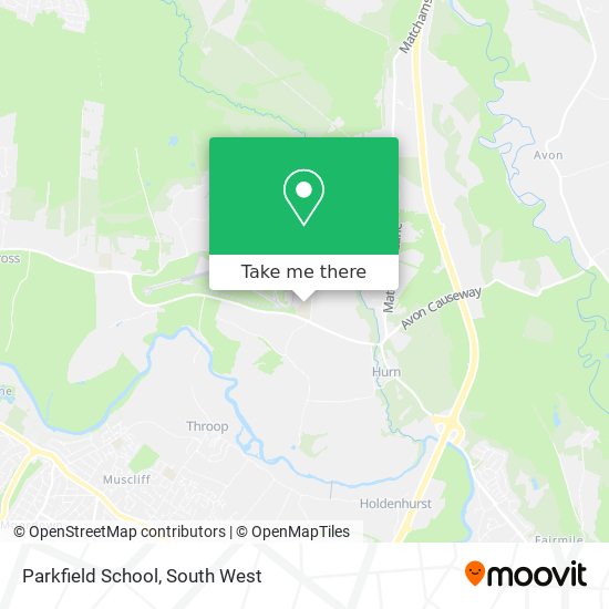 Parkfield School map