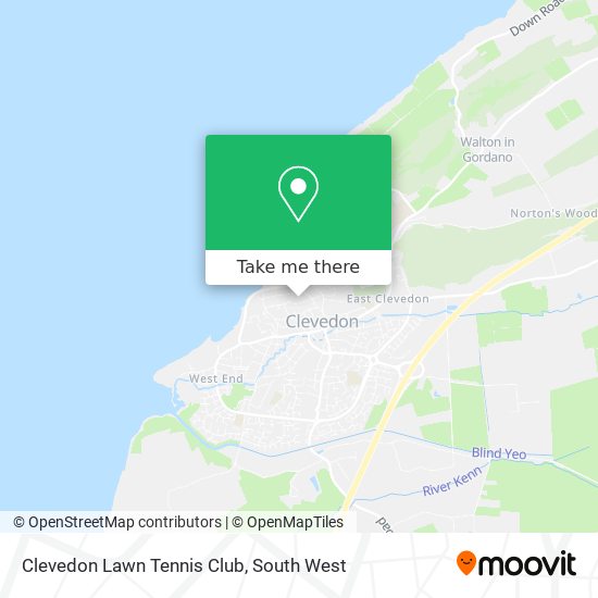 Clevedon Lawn Tennis Club map